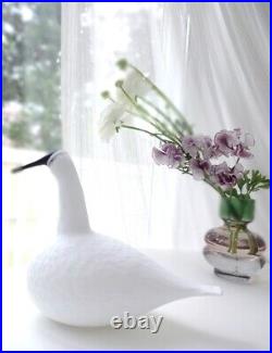 Made In Finland Iittala Birds Karelia Whooper Swan White Bird Glass