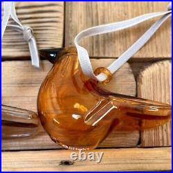 NEW Iittala Bird Glass Ornament Set of 3 WithBox From Japan Rare #8133