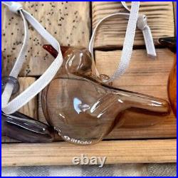 NEW Iittala Bird Glass Ornament Set of 3 WithBox From Japan Rare #8133