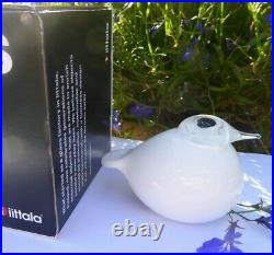 NEW Iittala Toikka Nuutajarvi White Puffball Glass Bird- in Box (2010 to 2016)