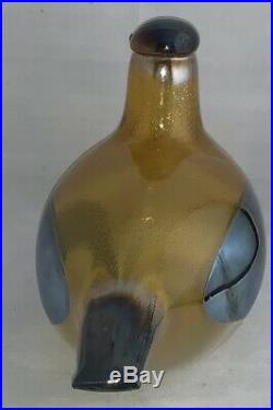 NEW Oiva Toikka 2001 Annual Bird, Golden Dove, Art Glass, Ittala Finland, Signed