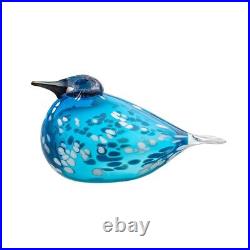 NEW iittala Oiva Toikka Bird Blue Finch Retail $550.00