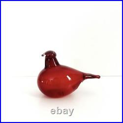 New Iittala Little Tern Bird Cranberry Finland