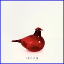 New Iittala Little Tern Bird Cranberry Finland