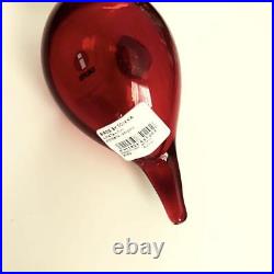 New Iittala Little Tern Bird Cranberry Finland