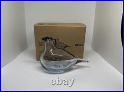New iittala Oiva Toikka Little Tern Clear Recycled Glass Bird Figurine, Finland
