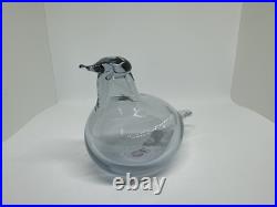 New iittala Oiva Toikka Little Tern Clear Recycled Glass Bird Figurine, Finland