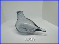 New iittala Oiva Toikka Little Tern Clear Recycled Glass Bird Figurine, Finland