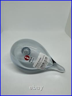 New iittala Oiva Toikka Little Tern Clear Recycled Glass Bird Figurine, Finland