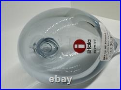 New iittala Oiva Toikka Little Tern Clear Recycled Glass Bird Figurine, Finland