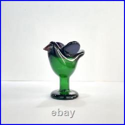 Nuutajarvi Oiva Toikka Iittala Art Glass Bird Vintage Green Cieppo Ornament