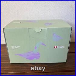 OIVA TOIKKA Watchful Hand Molded Owl Glass Bird Iittala Figurine Yellow 2004 F/S
