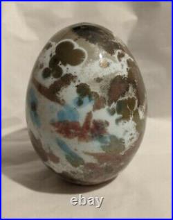 OIVA TOIKKA iittala Finland Art Glass 2008 Cucunor Bird Egg Signed & Numbered