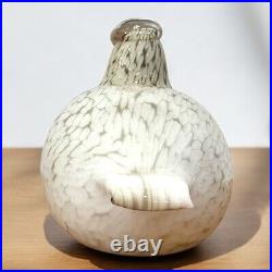 O. Toikka Nuutajarvi Finland Glass Partridge/Dove/Bird Signed Excellent