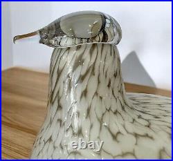 O. Toikka Nuutajarvi Finland Glass Partridge/Dove/Bird Signed Excellent