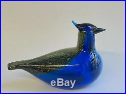 Oiva Toikka Annual Bird 1999 Blue Jay Design Glass Birds Iittala Finland (BOX)