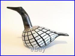 Oiva Toikka Art Glass Bird Black Throated Diver Iittala Nuutajärvi Finland