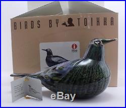 Oiva Toikka Art Glass Bird Iittala Song Thrush 1997 Finland Nuutajärvi w Box