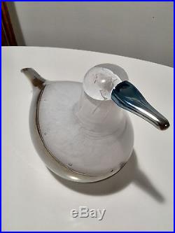 Oiva Toikka Art Glass Bird STELLERS EIDER Annual Iittala Nuutajärvi Finland