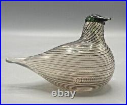Oiva Toikka Art Glass Bird for iittala Nuutajarvi Finland Huitti Crake 1998-2002