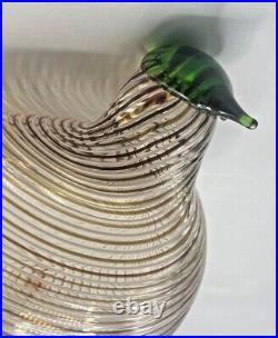 Oiva Toikka Art Glass Bird for iittala Nuutajarvi Finland Huitti Crake 1998-2002