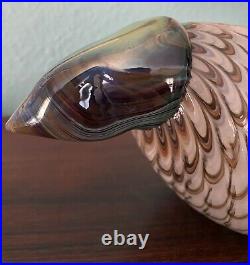 Oiva Toikka Art Glass Crow Bird 9.5 iittala Finland Nuutajarvi