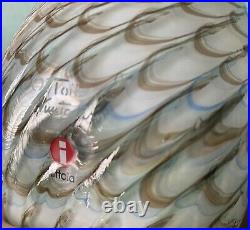 Oiva Toikka Art Glass Crow Bird 9.5 iittala Finland Nuutajarvi