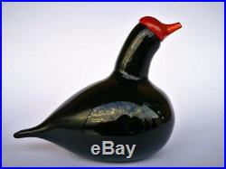 Oiva Toikka BALD COOT Bird Glass Design Birds of Passage collection Iittala #5