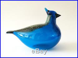 Oiva Toikka Bird BLUE JAY 1999 Annual Bird Glass Design Birds Art glass Iittala