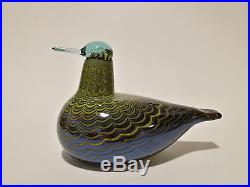 Oiva Toikka Bird Common Teal Female art glass design Birds by Toikka Iittala