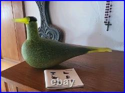 Oiva Toikka Bird Guillemot Kiisla 1994 Nuutajärvi Finland Iittala Arabia With Book