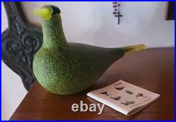 Oiva Toikka Bird Guillemot Kiisla 1994 Nuutajärvi Finland Iittala Arabia With Book