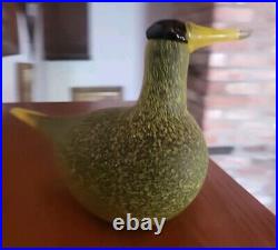 Oiva Toikka Bird Guillemot Kiisla 1994 Nuutajärvi Finland Iittala Arabia With Book