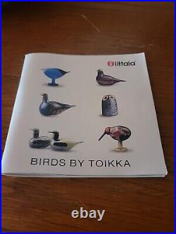 Oiva Toikka Bird Guillemot Kiisla 1994 Nuutajärvi Finland Iittala Arabia With Book