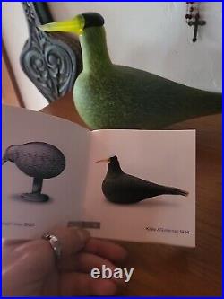 Oiva Toikka Bird Guillemot Kiisla 1994 Nuutajärvi Finland Iittala Arabia With Book