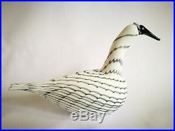 Oiva Toikka Bird Karelian Whooper Swan gray Art glass Birds by Toikka Iittala