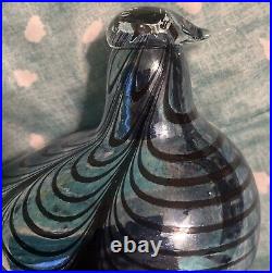 Oiva Toikka Bird Pheasant Nuutajarvi Finland Signed Art Glass iittala EUC 11 Ec