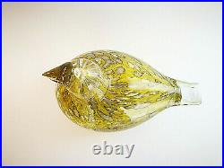 Oiva Toikka Bird Pine Grossbeak Female Design Glass Art Iittala Finland