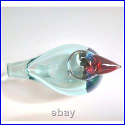 Oiva Toikka Bird Queen Fisher Sea Blue Design Glass Art Iittala Finland From JP