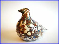 Oiva Toikka Bird Ruffed Grouse Design Glass Art Birds Iittala Finland