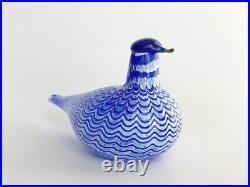 Oiva Toikka Blue Bird Nuutajärvi Finland Iittala Art Glass Design