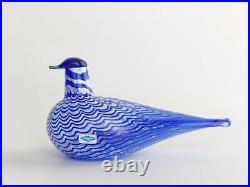 Oiva Toikka Blue Bird Nuutajärvi Finland Iittala Art Glass Design