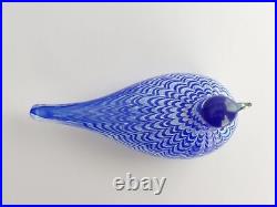 Oiva Toikka Blue Bird Nuutajärvi Finland Iittala Art Glass Design