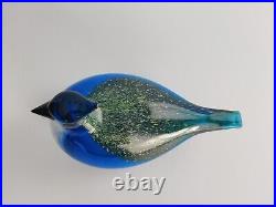 Oiva Toikka Blue Jay Annual Bird 1999 Art Glass Iittala Finland