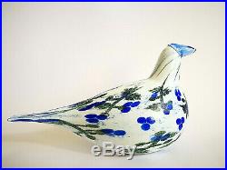 Oiva Toikka Dove Finland 90 years Anniversary Bird Glass Design Iittala Finland
