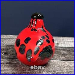 Oiva Toikka Firebird Art glass Design Birds by Toikka Iittala Finland