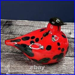 Oiva Toikka Firebird Art glass Design Birds by Toikka Iittala Finland