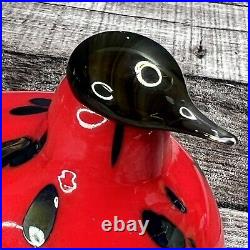 Oiva Toikka Firebird Art glass Design Birds by Toikka Iittala Finland