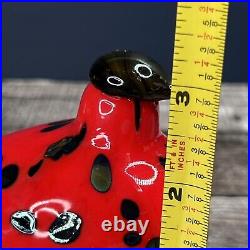 Oiva Toikka Firebird Art glass Design Birds by Toikka Iittala Finland
