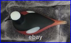 Oiva Toikka For littila Mountain Redstart Glass Bird Excellent Condition Oiva Toikka For littila Mountain Redstart Glass Bird Excellent Condition